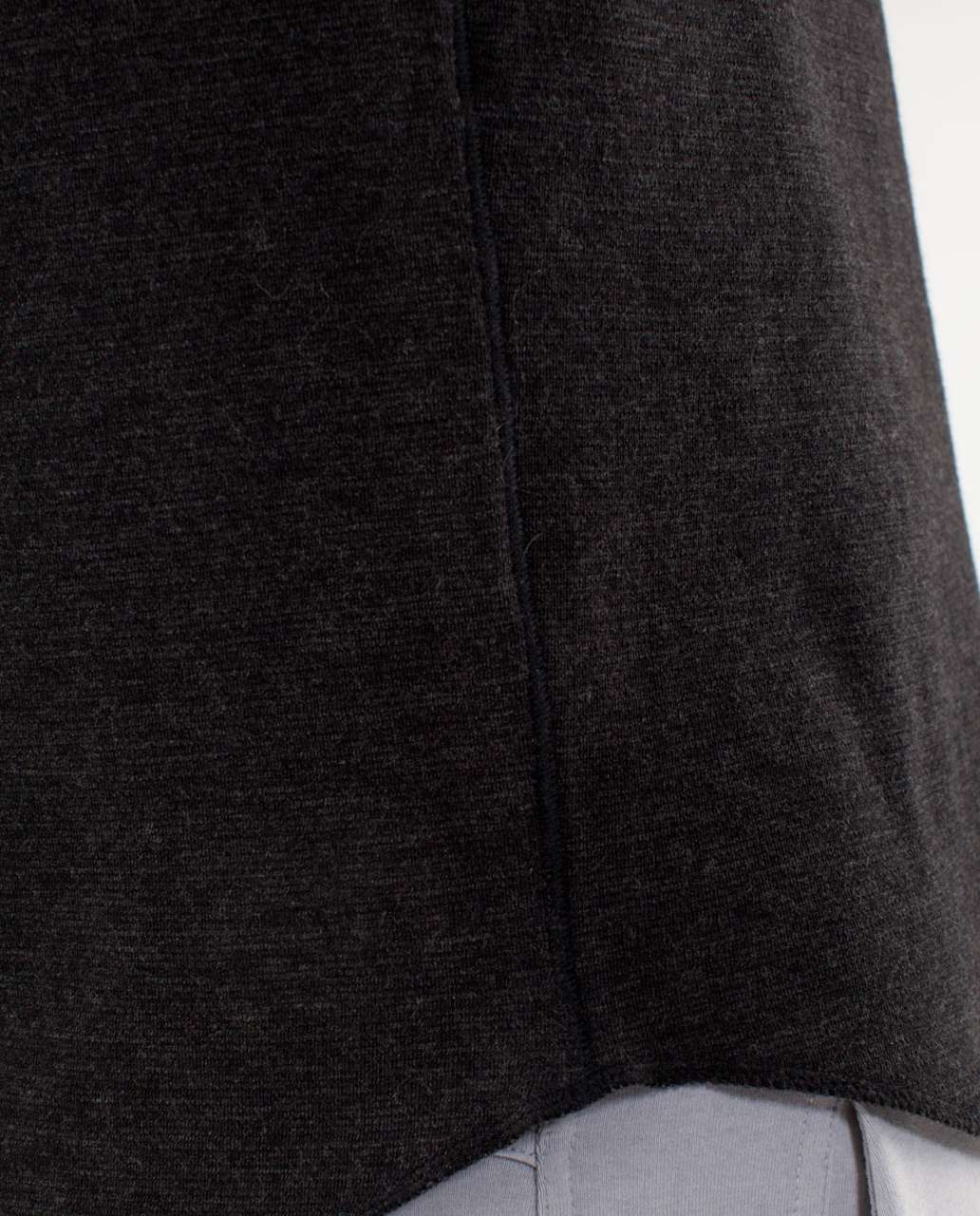 Lululemon Binary Crew - Black Heathered Soot Microstripe / Heathered Soot