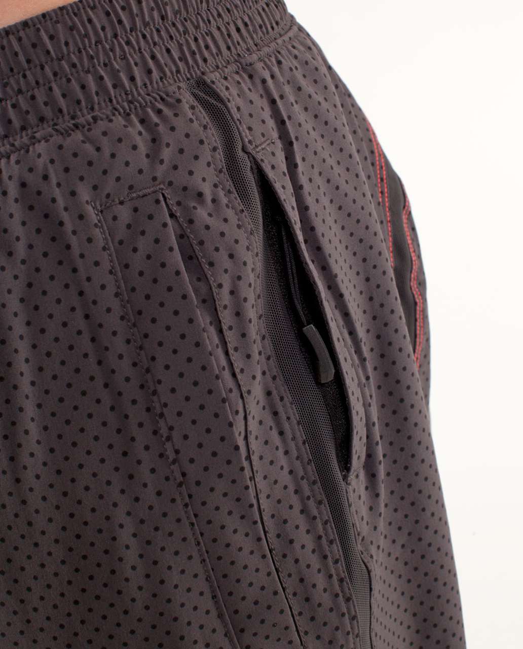 Lululemon Run:  Response Short - Reversed Mini Polka Dot ? Soot / Black