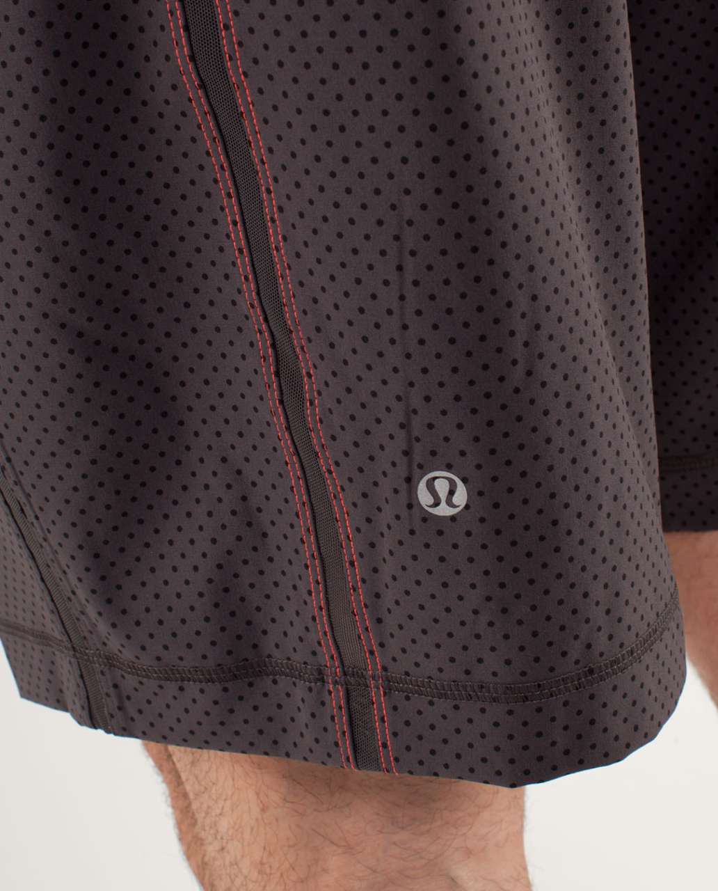 Lululemon Run:  Response Short - Reversed Mini Polka Dot ? Soot / Black