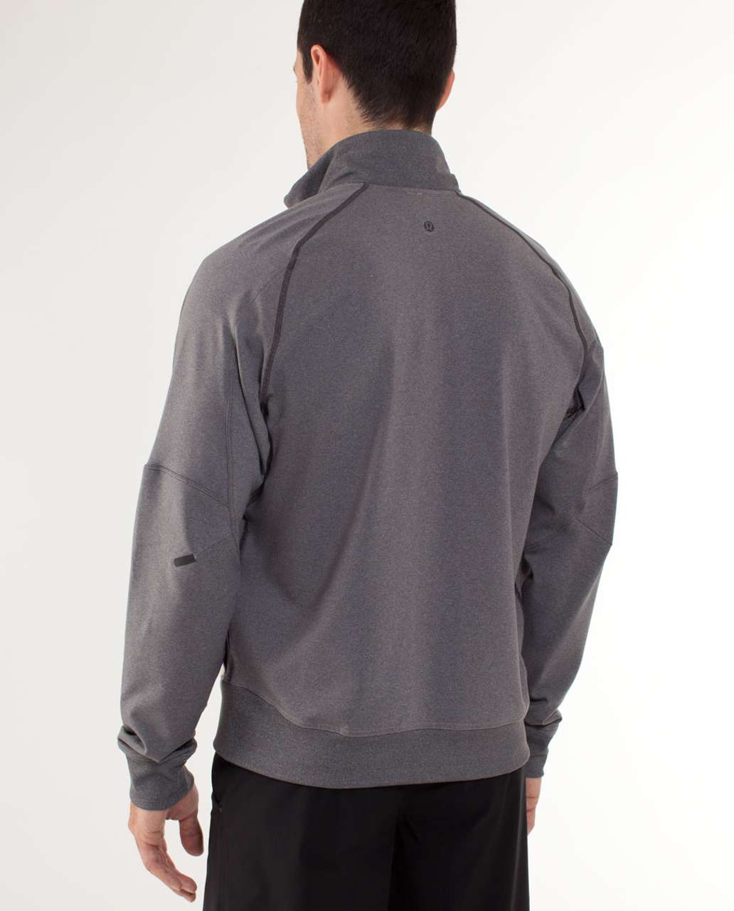 Lululemon Training Jacket - Heathered Dark Slate / Heathered Mojave Tan