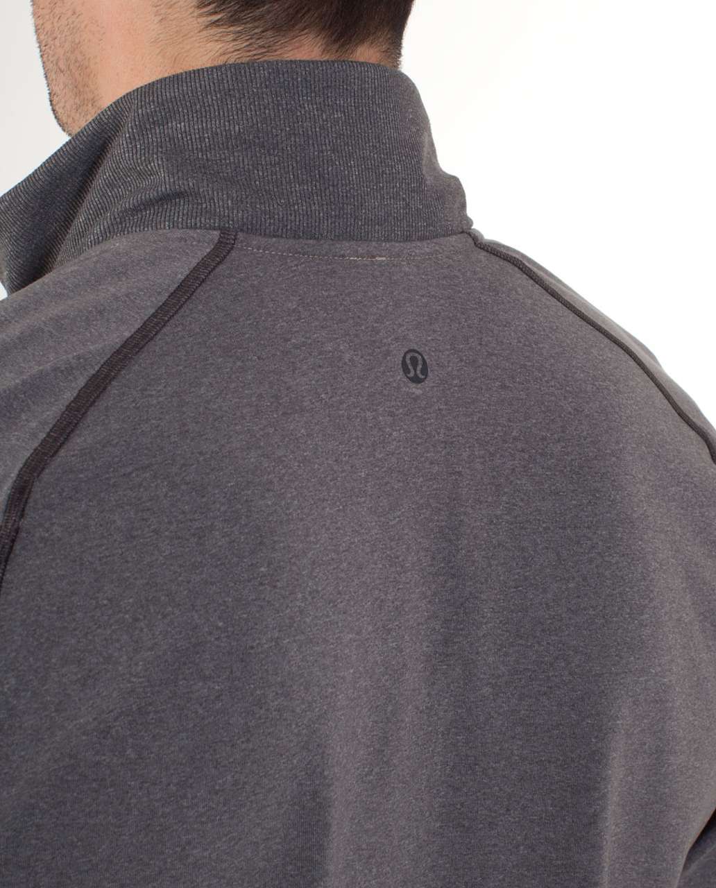 Lululemon Training Jacket - Heathered Dark Slate / Heathered Mojave Tan