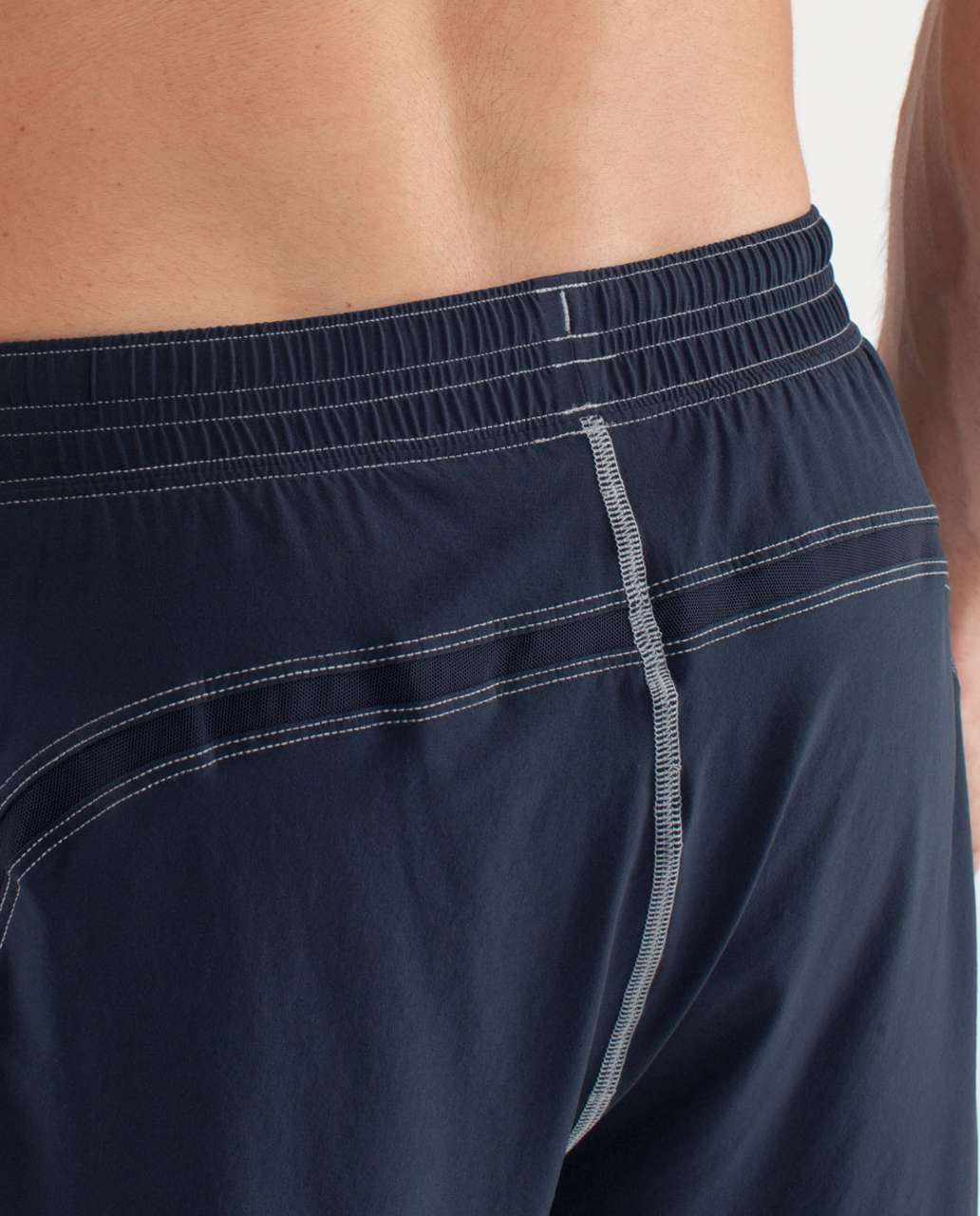 Lululemon Run:  Response Short - Lighthearted Plaid Printed - Silver Slate / Lakemont Blue / Black Iris Blue / Flare / Black Iris