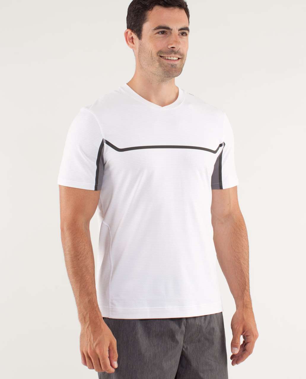 Lululemon Sprint Tech Short Sleeve - White / Slate