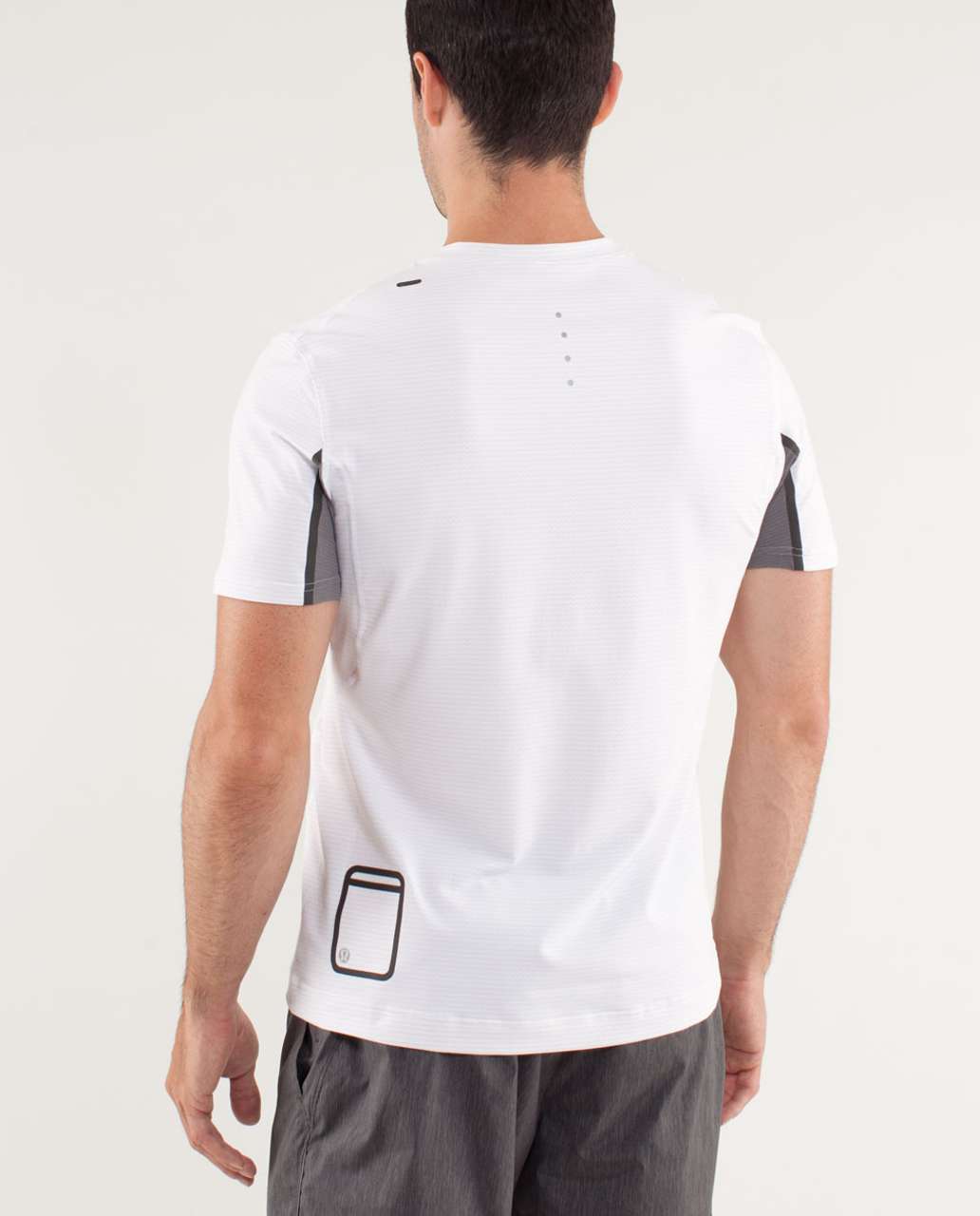 Lululemon Sprint Tech Short Sleeve - White / Slate