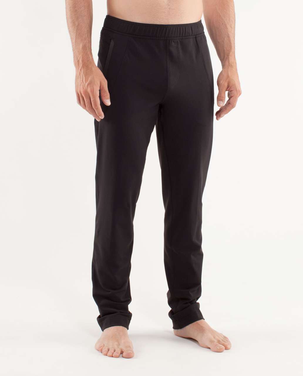 Lululemon Men’s Soft Jersey Tapered Pant Black Size Large 28 Inch Inseam 