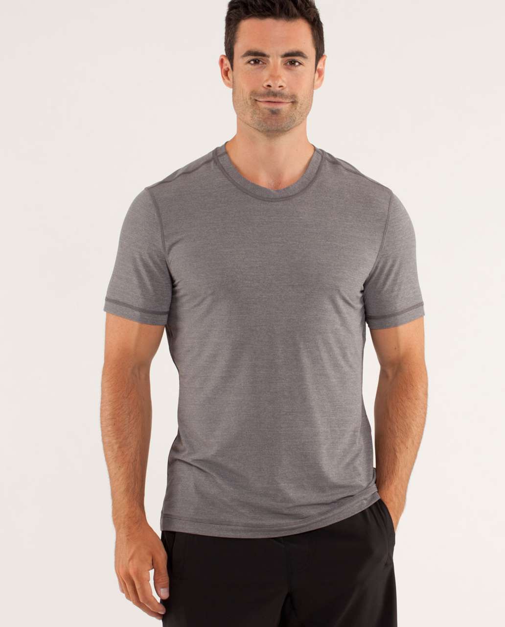 Lululemon Reverse Sprint Short Sleeve - Heathered Slate - lulu fanatics