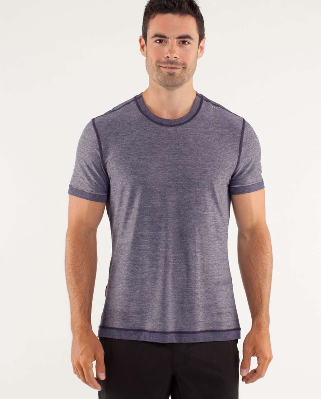 Lululemon Reverse Sprint Short Sleeve - Heathered Black Swan