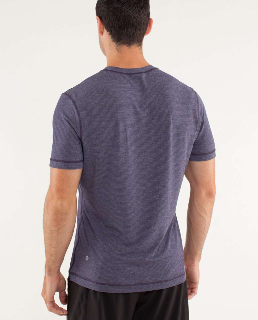 Lululemon Reverse Sprint Short Sleeve - Heathered Black Swan