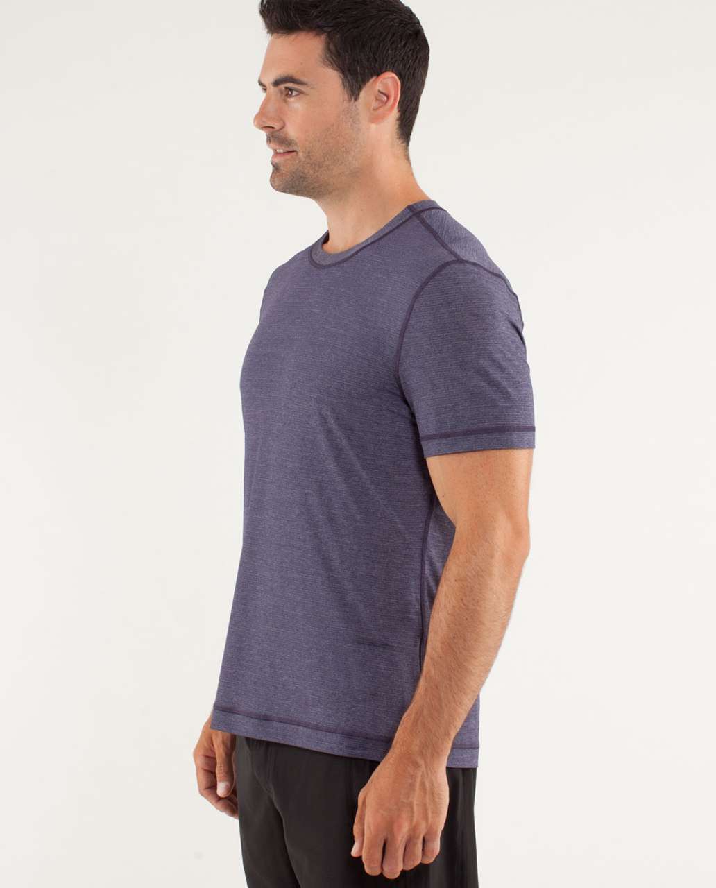 Lululemon Reverse Sprint Short Sleeve - Heathered Black Swan