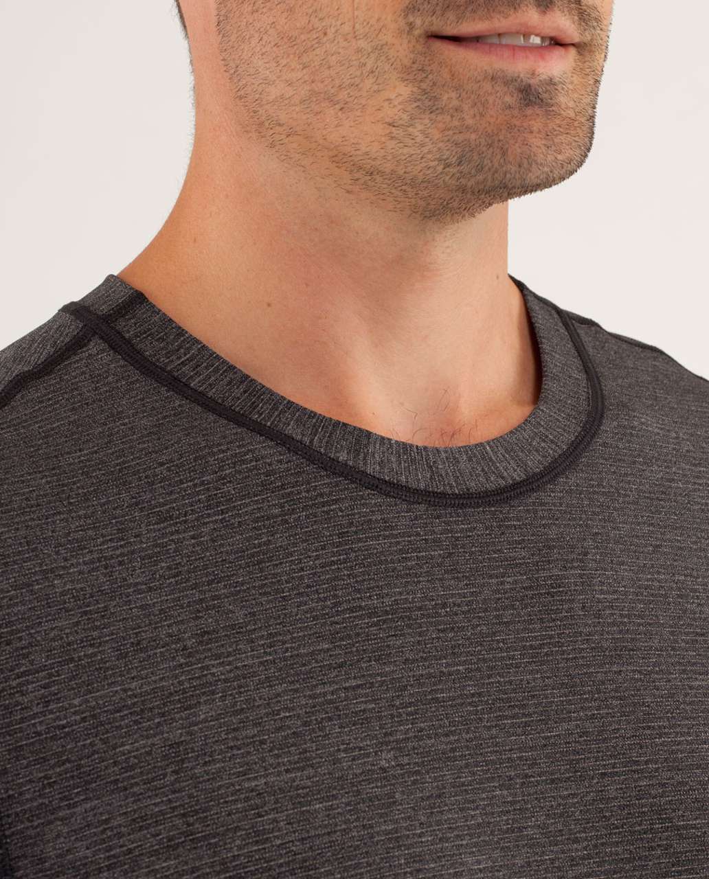 Lululemon Reverse Sprint Short Sleeve - Heathered Black