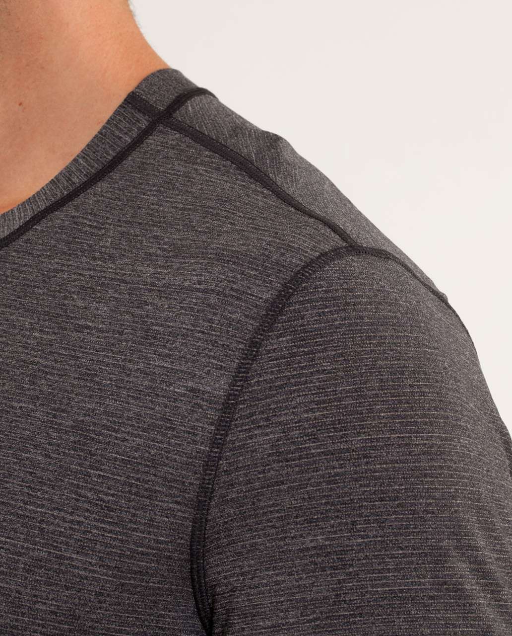 Lululemon Reverse Sprint Short Sleeve - Heathered Black