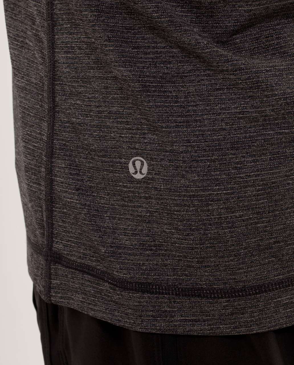 Lululemon Reverse Sprint Short Sleeve - Heathered Black