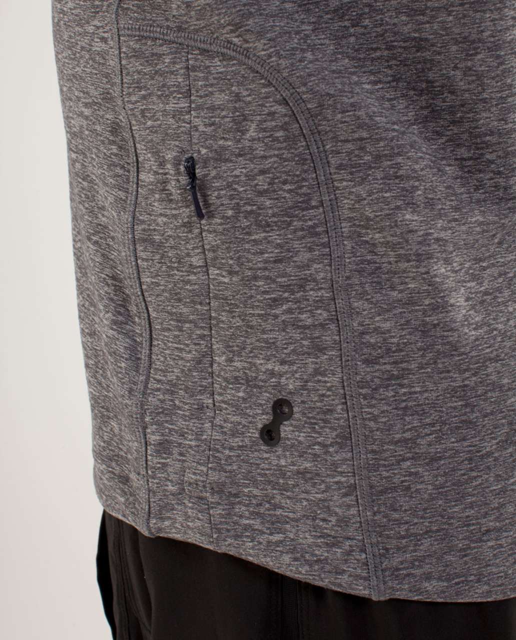 Lululemon Sprint Zip - Black Swan / Heathered Dark Slate