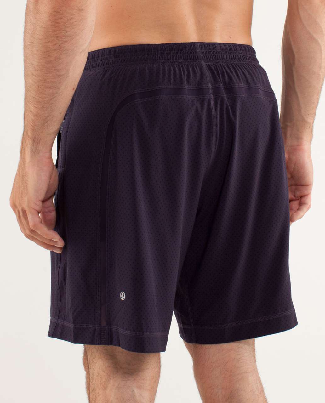 Lululemon Run:  Response Short - Reversed Mini Polka Dot Black Swan / Black