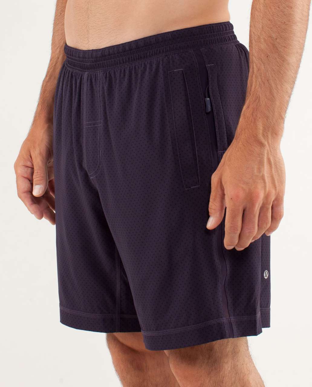 Lululemon Run:  Response Short - Reversed Mini Polka Dot Black Swan / Black