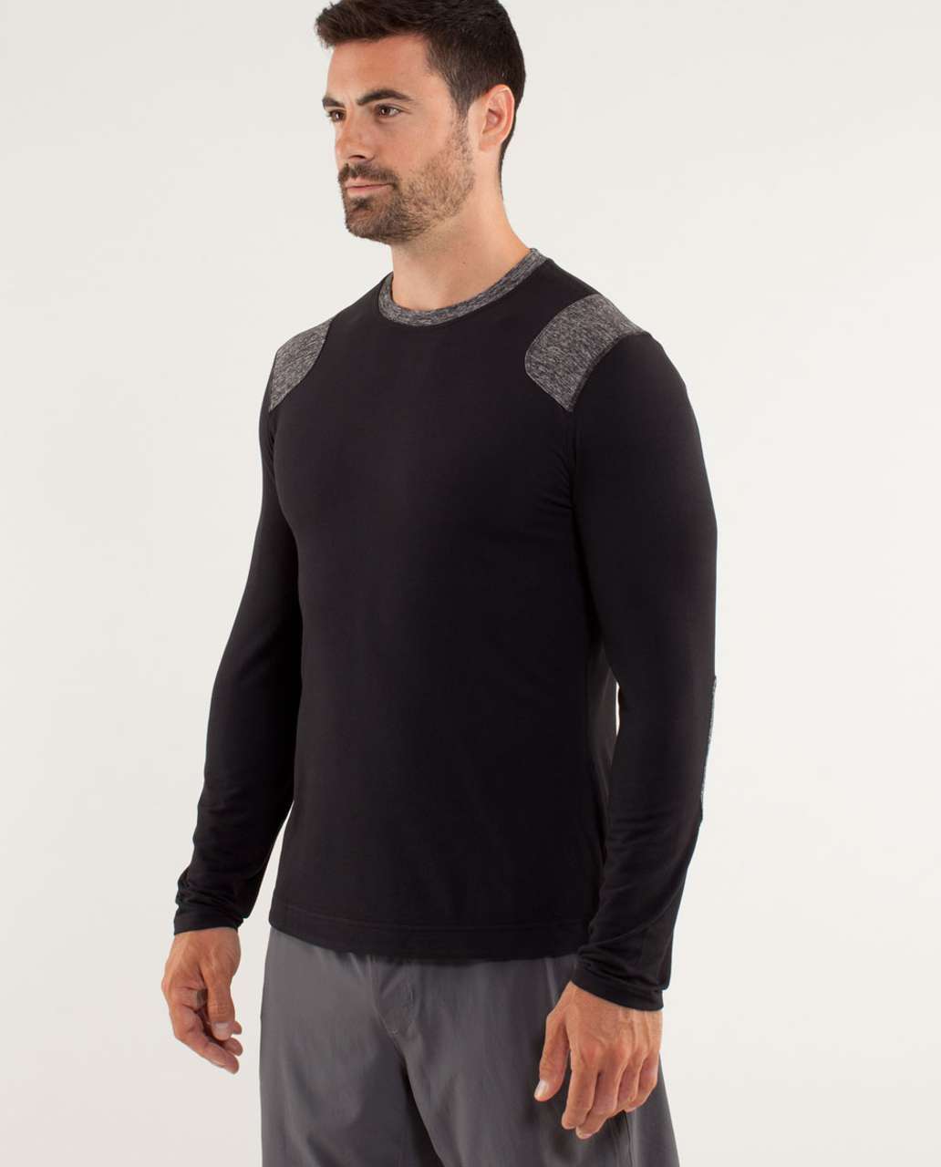 Lululemon Sprint Long Sleeve - Black / Heathered Black