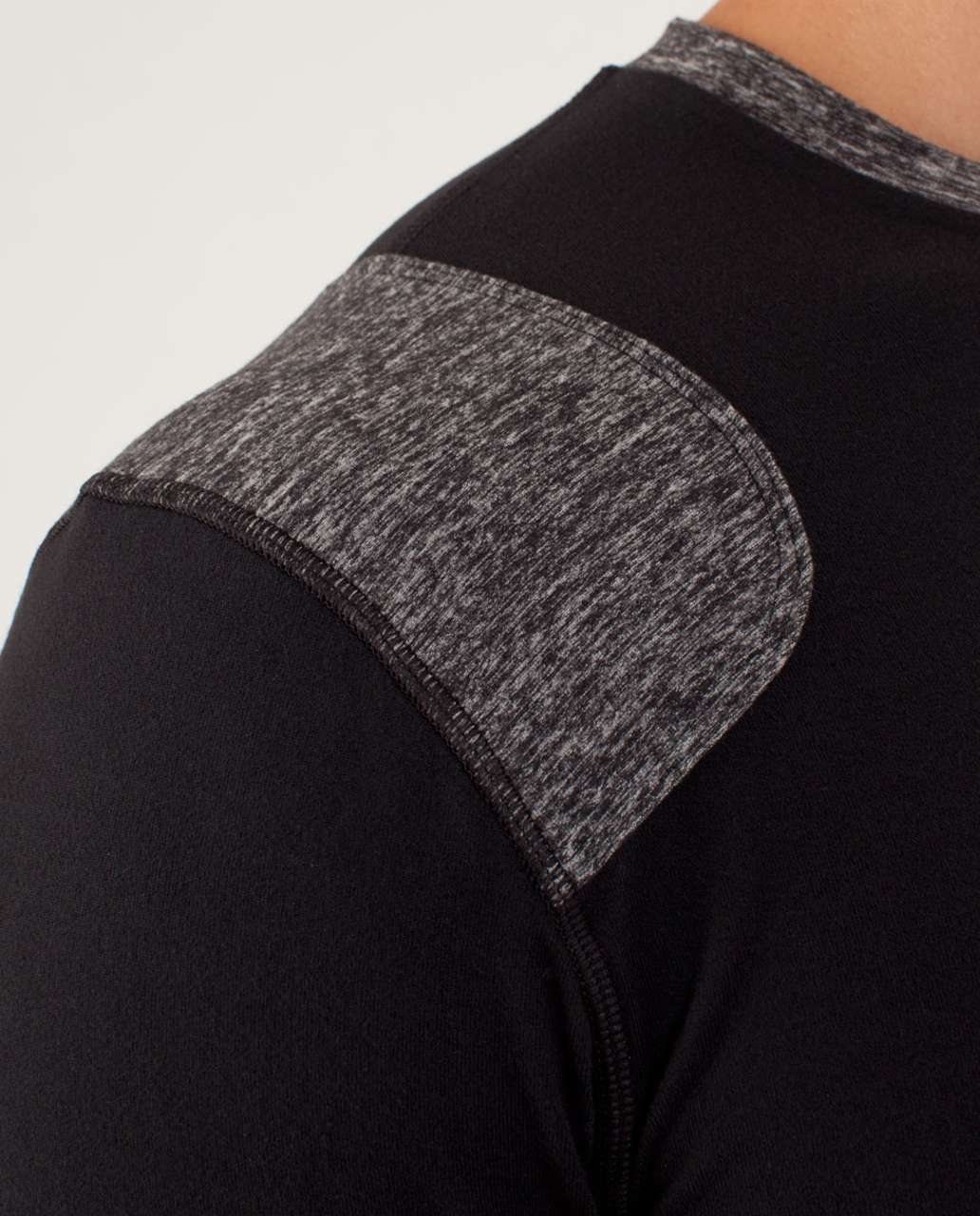 Lululemon Sprint Long Sleeve - Black / Heathered Black