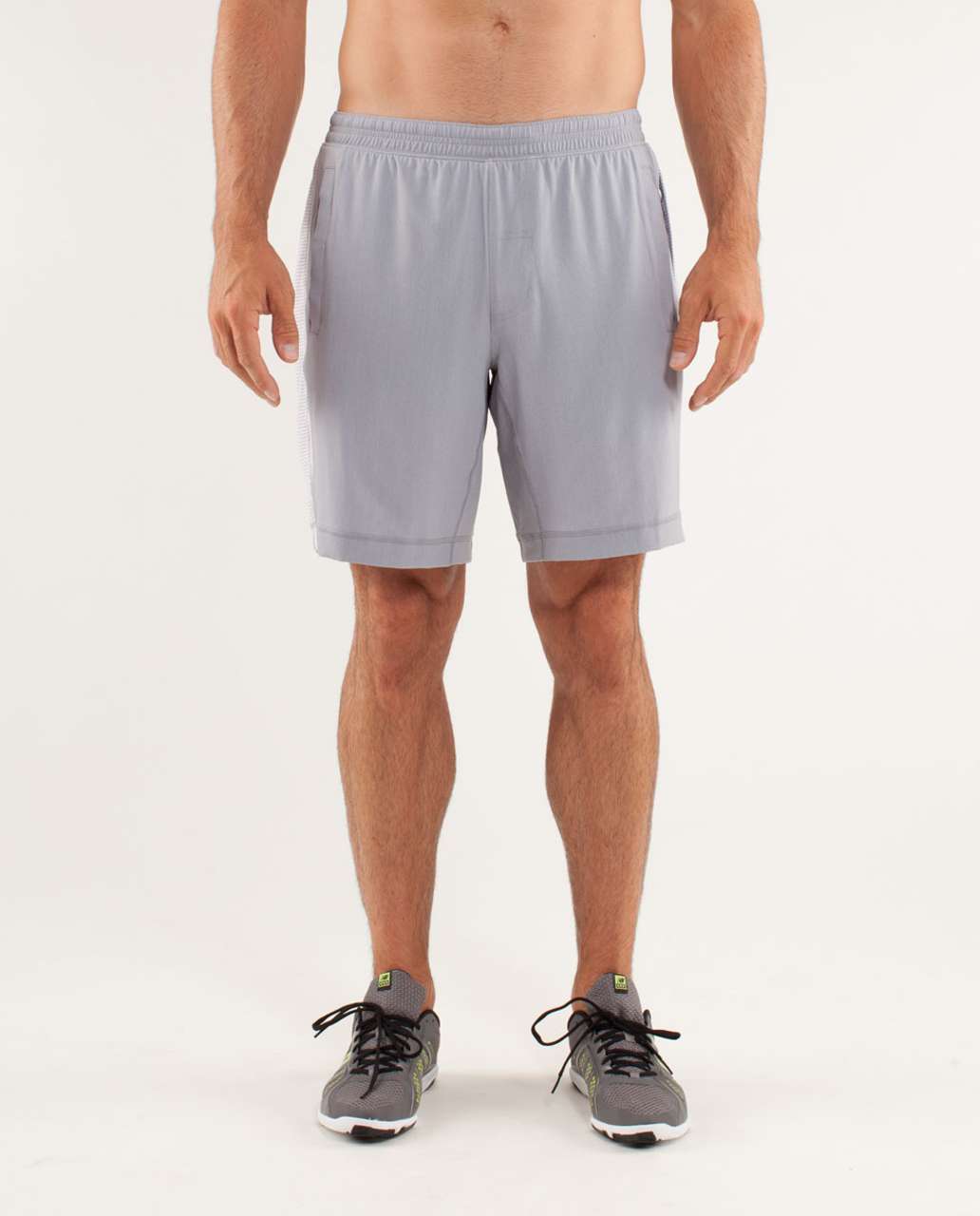 Lululemon Run:  Response Short - Silver Slate / Houndstoothswift White Silver Slate