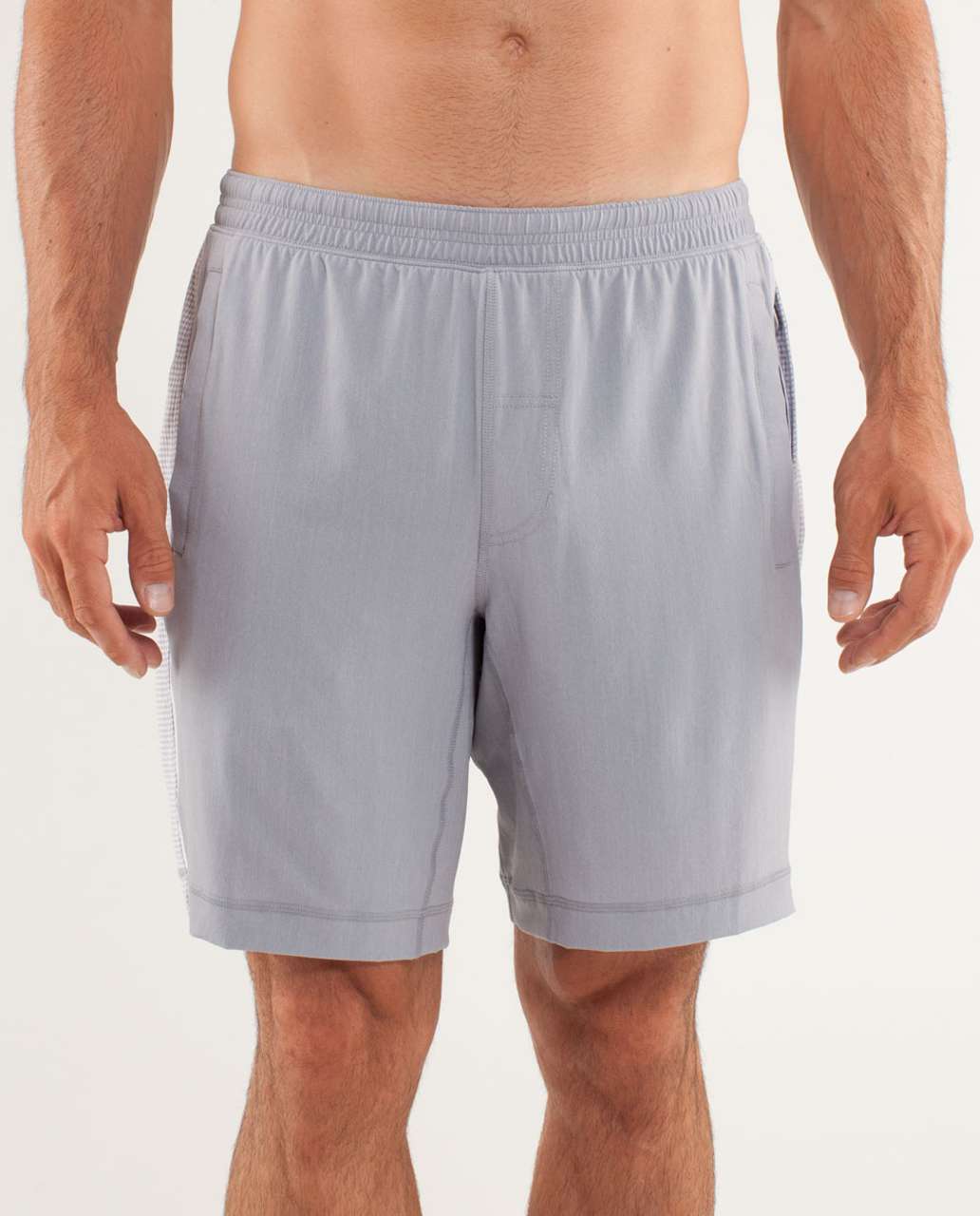 Lululemon Run:  Response Short - Silver Slate / Houndstoothswift White Silver Slate