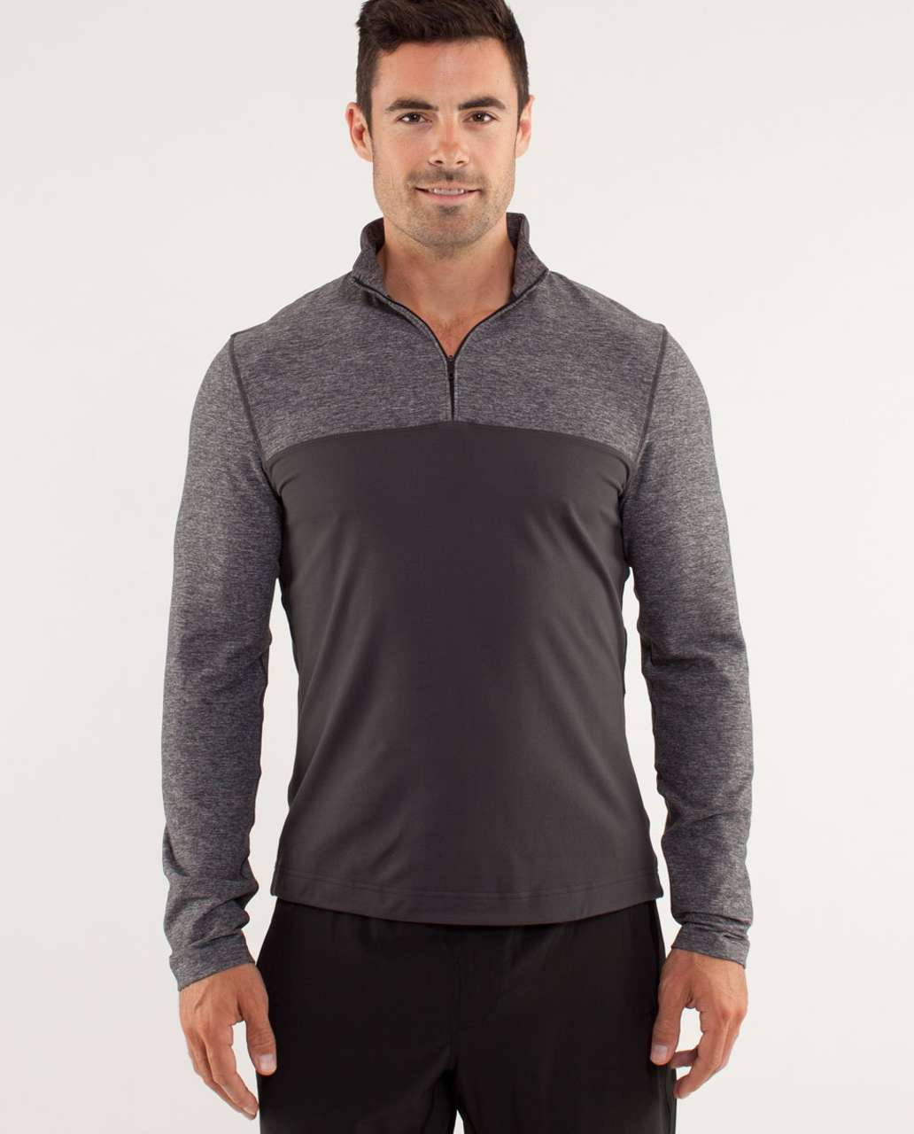 Lululemon Sprint Zip - Soot / Heathered Soot