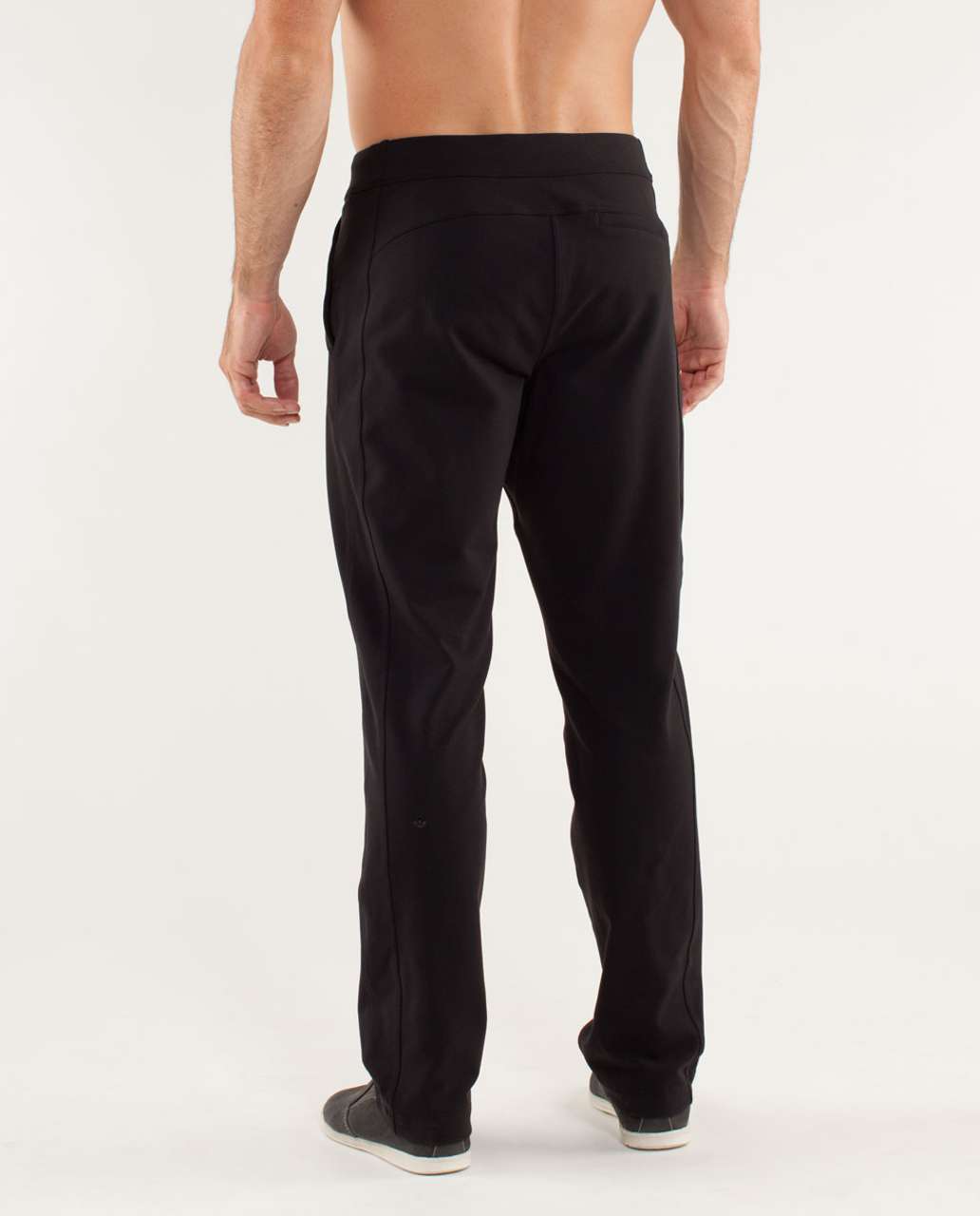 Lululemon Mens Black Zip Pockets Straight Leg Activewear Pull On