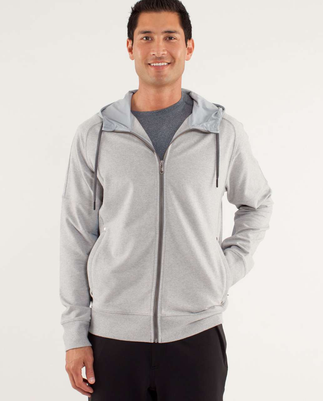 Lululemon Studio Hoodie - Heathered Silver Slate