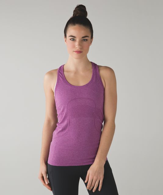 Lululemon Swiftly Tech Racerback - Heathered Blue Denim - lulu fanatics