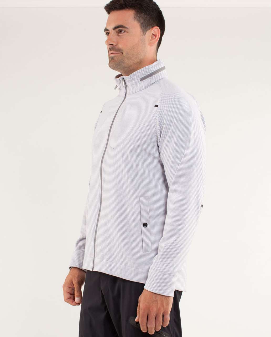 Lululemon Sprint Jacket II *Houndstooth - Houndstooth Swift White Silver Slate