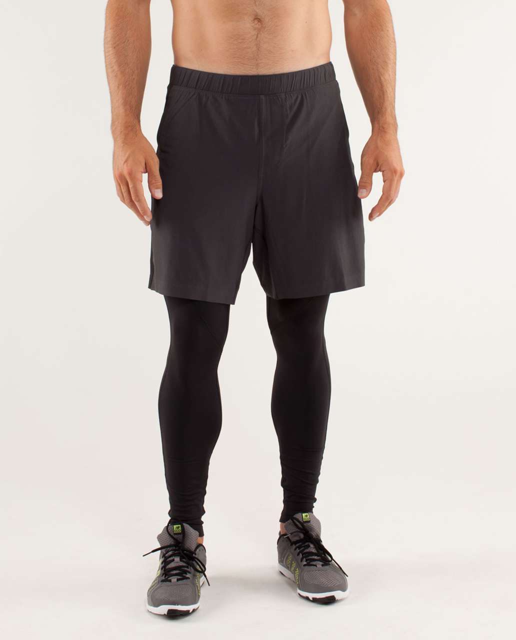 Lululemon Sprint To Studio 2 In 1 Tight - Soot / Black