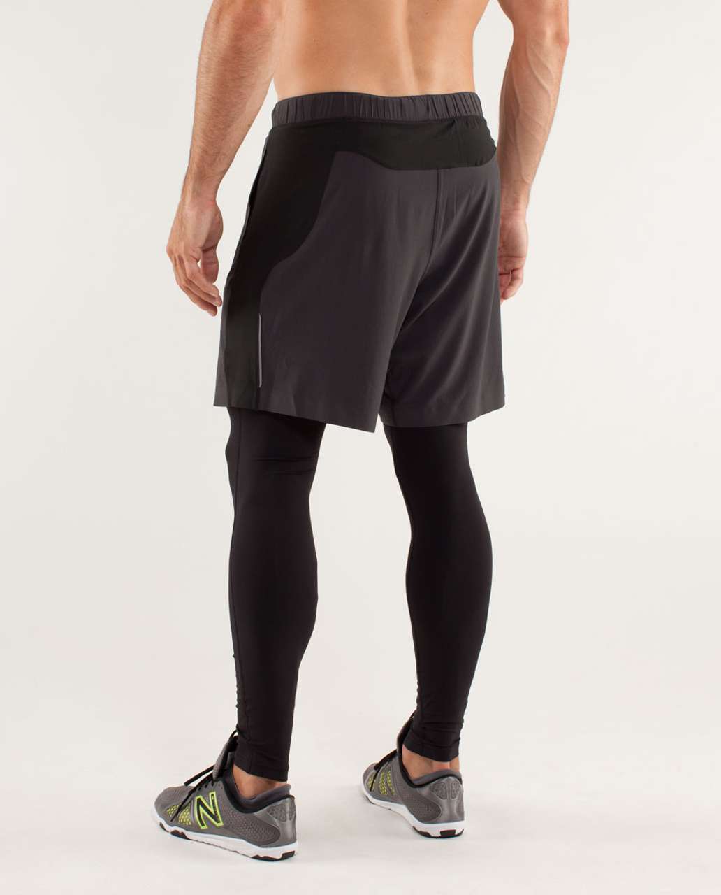 Lululemon Sprint To Studio 2 In 1 Tight - Soot / Black