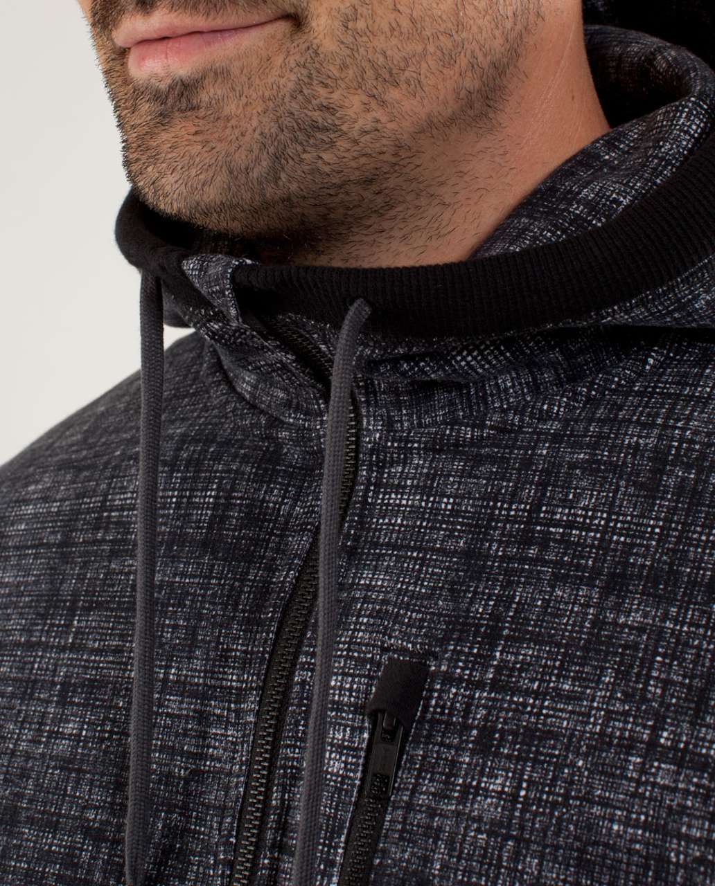 Lululemon Sequence Hoodie - Scratchthattexture White Black