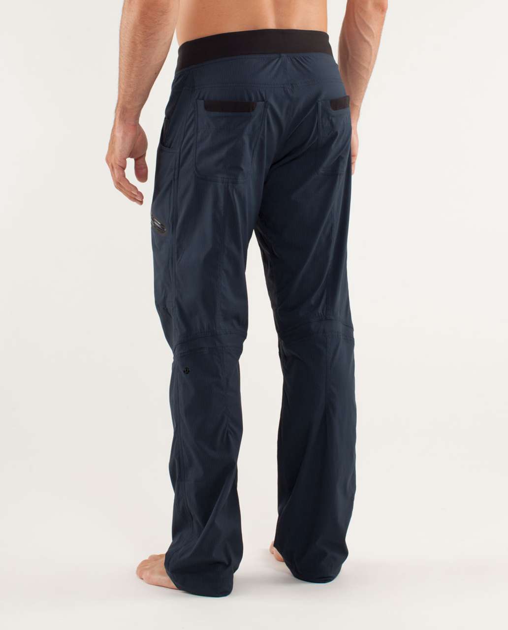 Men's Track Pants, Blue & Black