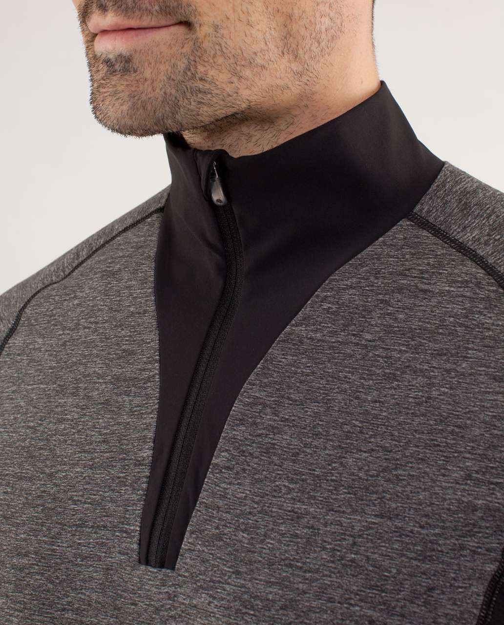 Lululemon Blaze 1/2 Zip - Heathered Black