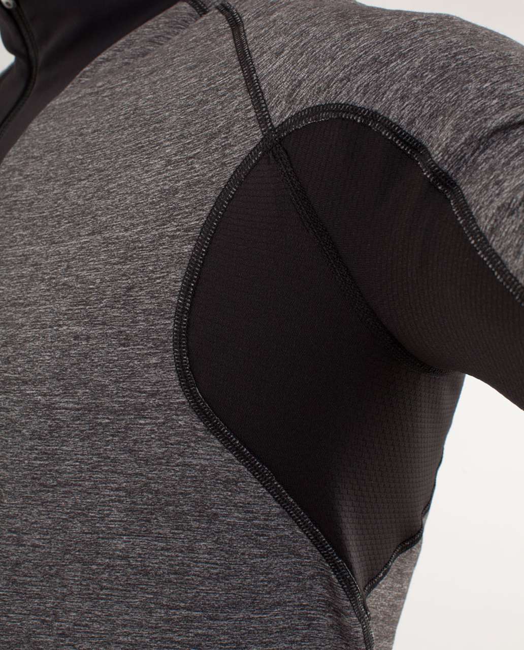 Lululemon Blaze 1/2 Zip - Heathered Black