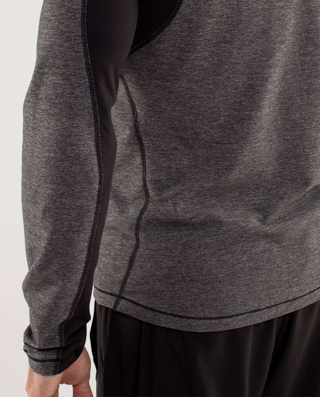 Lululemon Blaze 1/2 Zip - Heathered Black