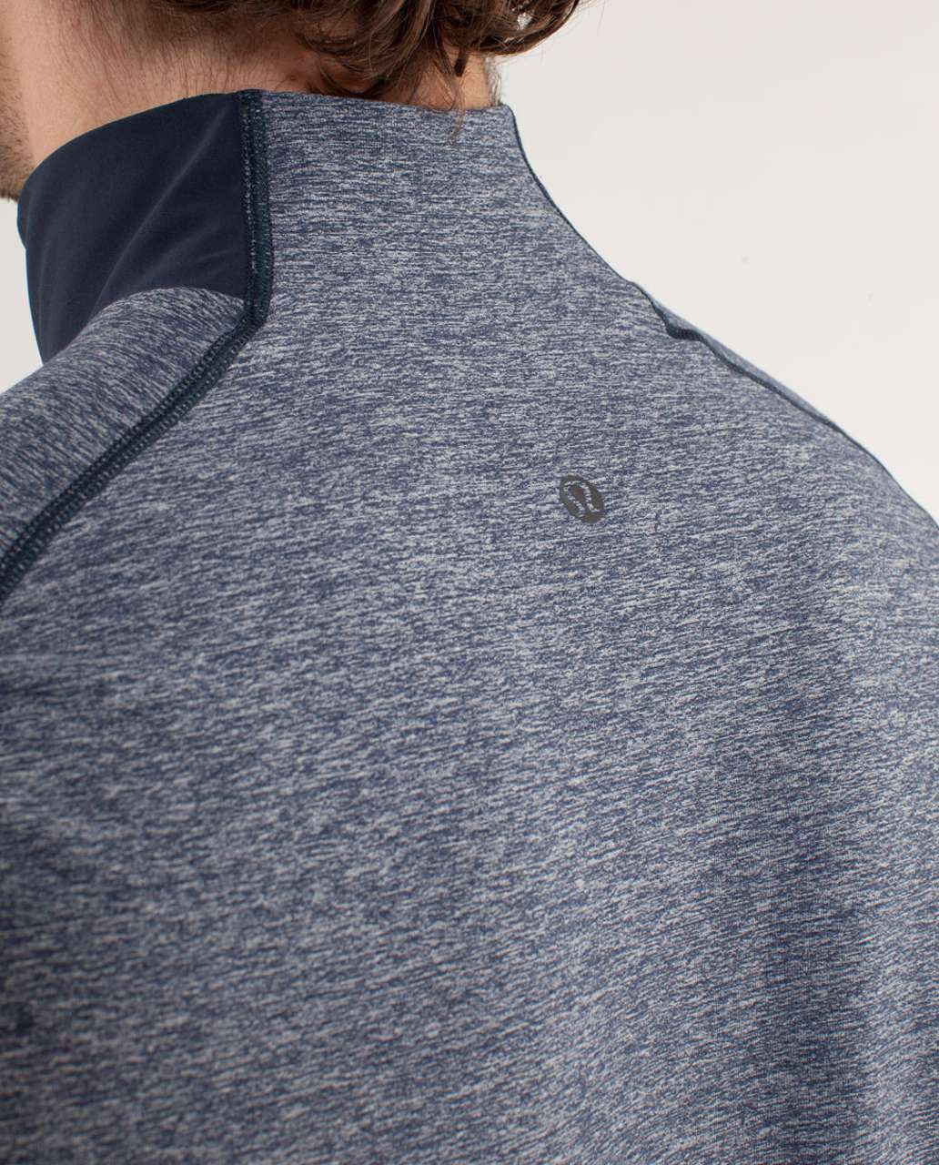 Lululemon Blaze 1/2 Zip - Heathered Black Iris Blue