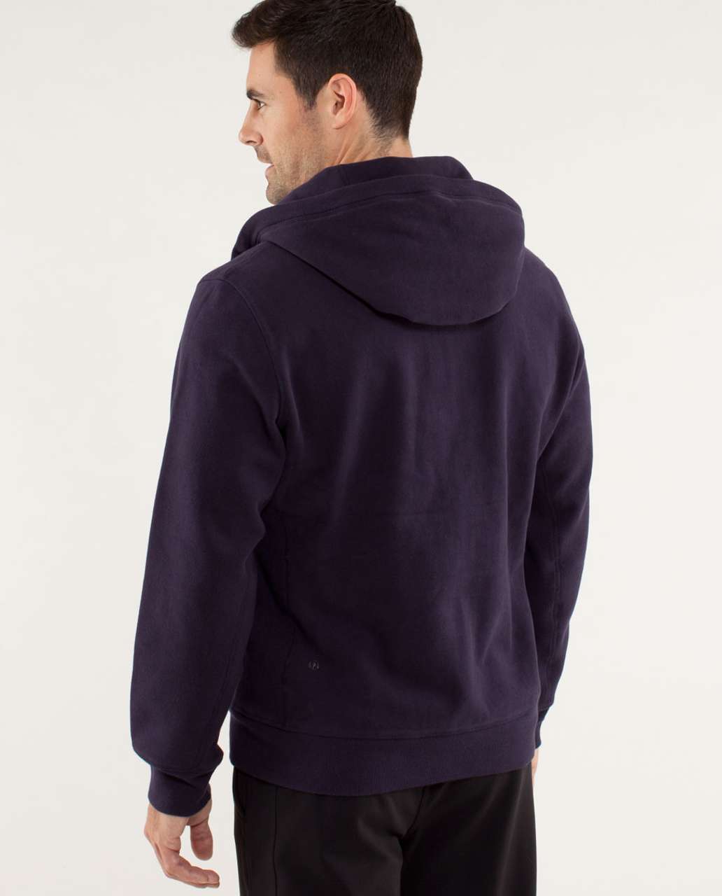 Lululemon Full Zip Hooded Sweatshirt Men Gray Hoodie Heavy Cotton - Small