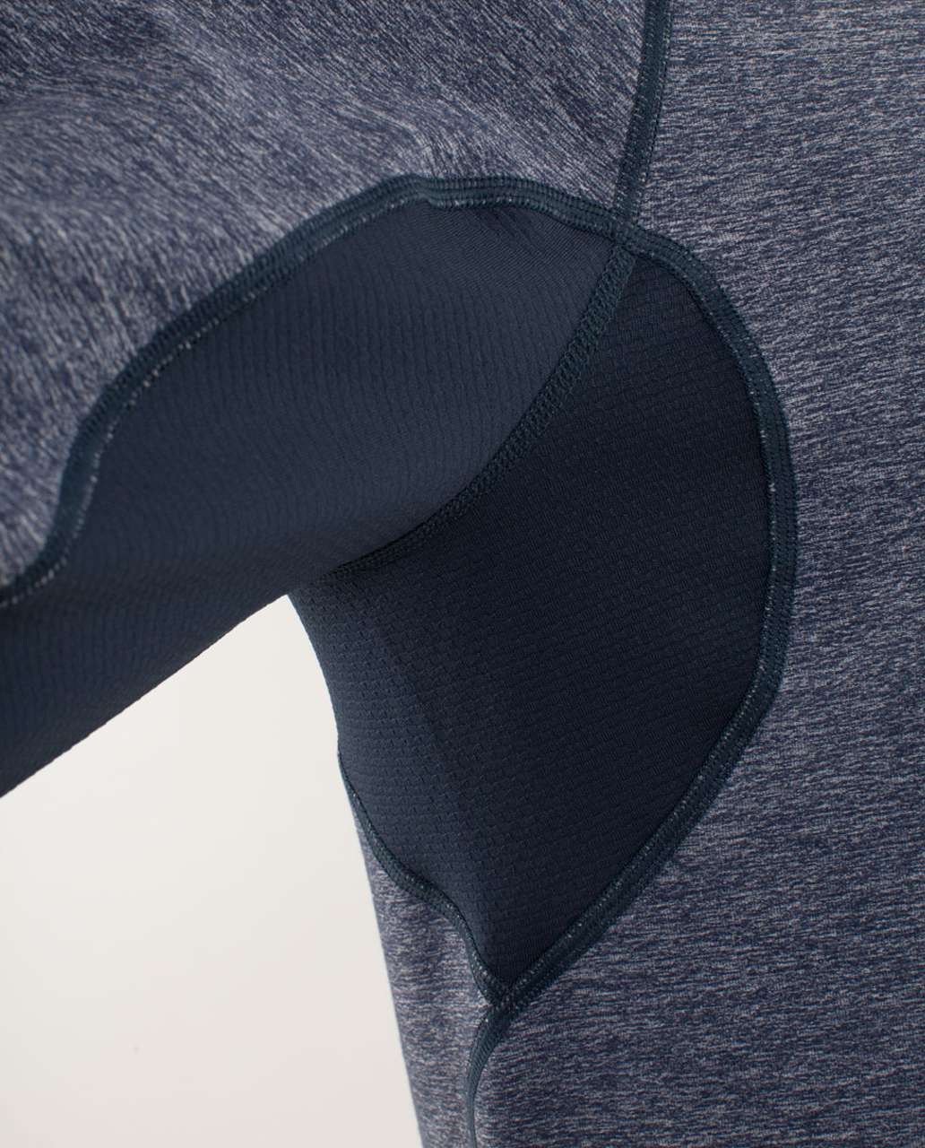 Lululemon Blaze Long Sleeve - Heathered Black Iris Blue