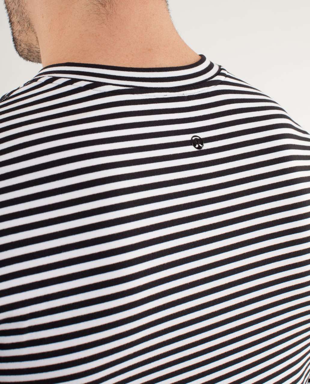 Lululemon Speed Long Sleeve - Classic Stripe Black White