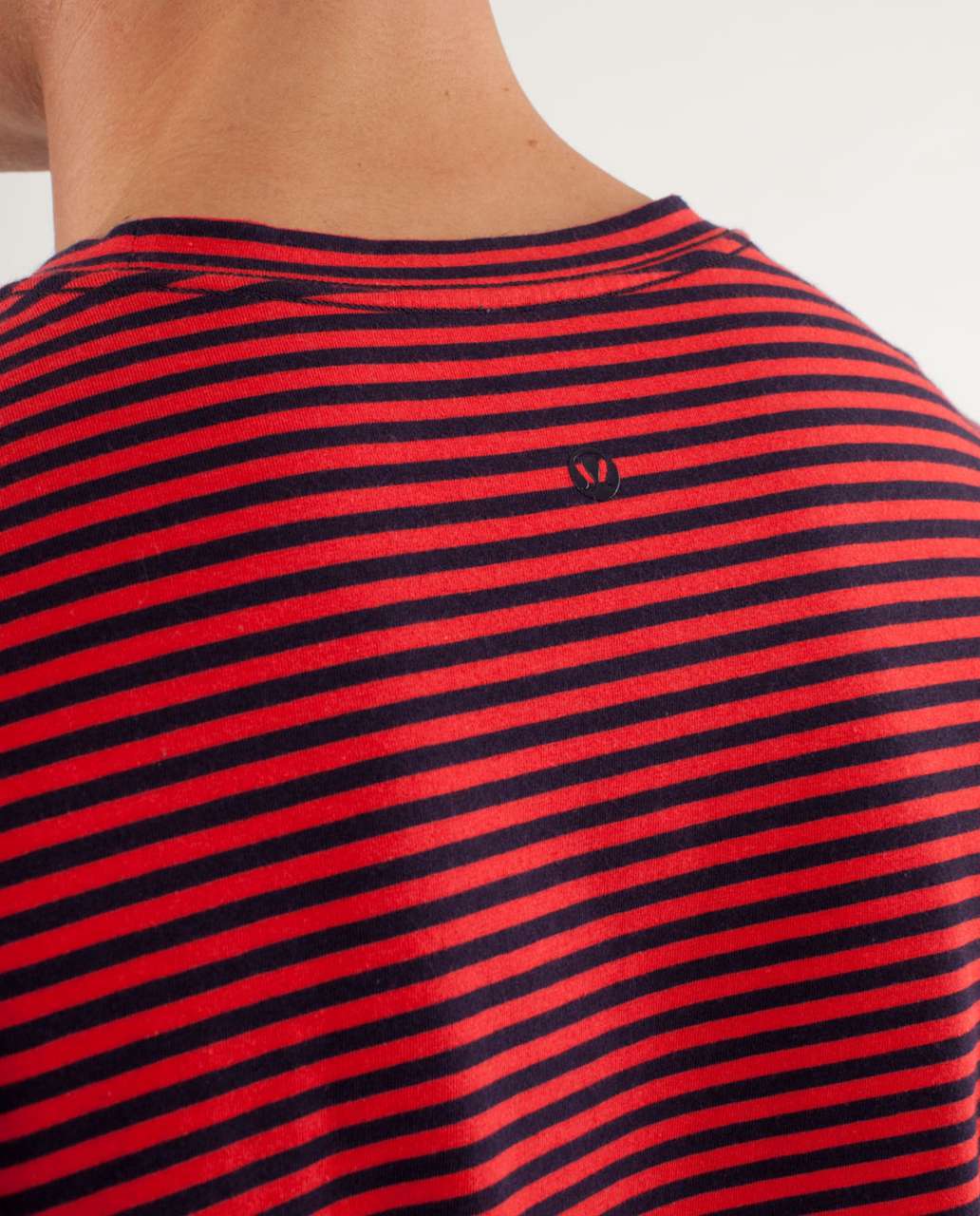 Lululemon 5 Year Basic Long Sleeve - Classic Stripe Black Swan Love Red