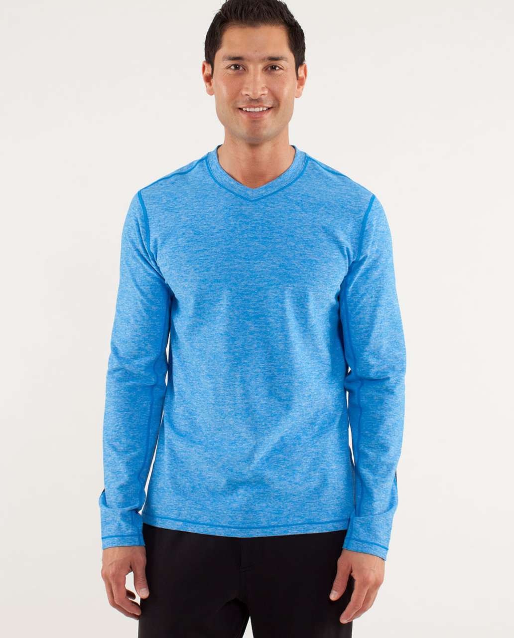 Lululemon Speed Long Sleeve - Heathered Beaming Blue