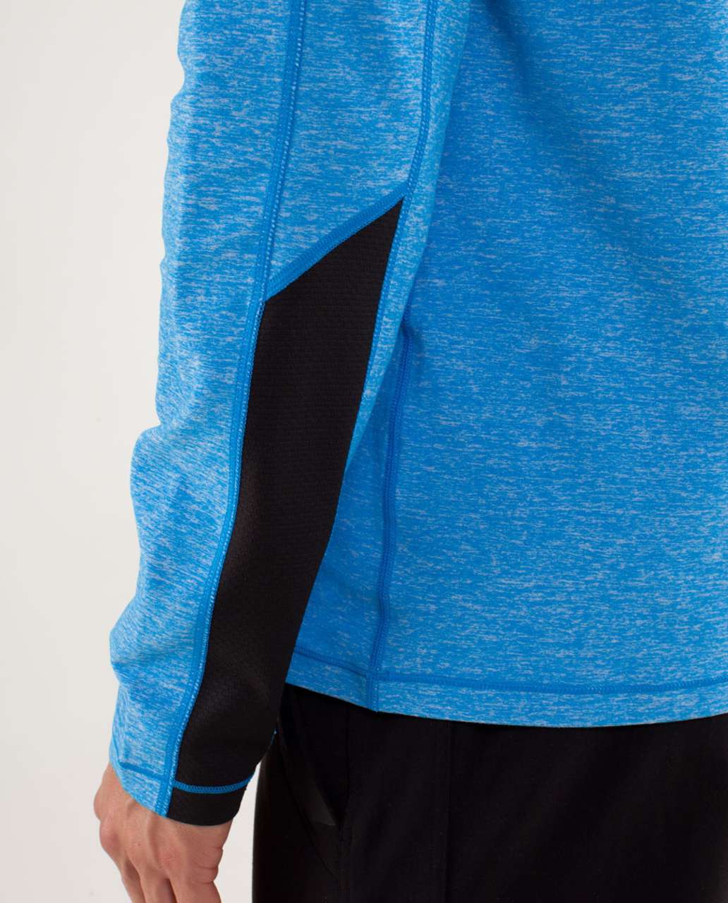 Lululemon Speed Long Sleeve - Heathered Beaming Blue - lulu fanatics