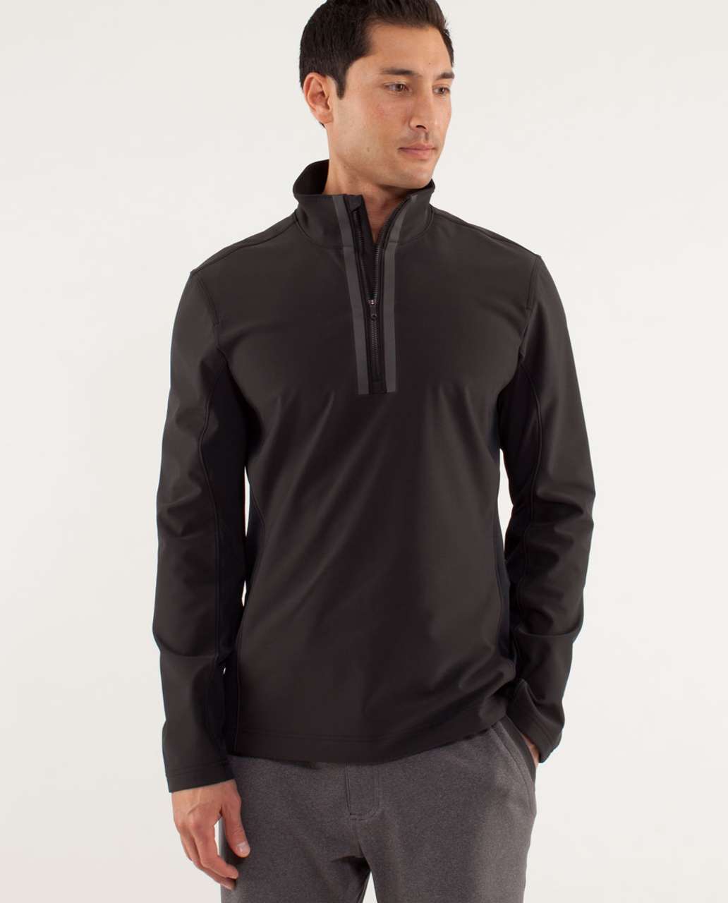 Lululemon Chillstop 1/2 Zip - Black - lulu fanatics