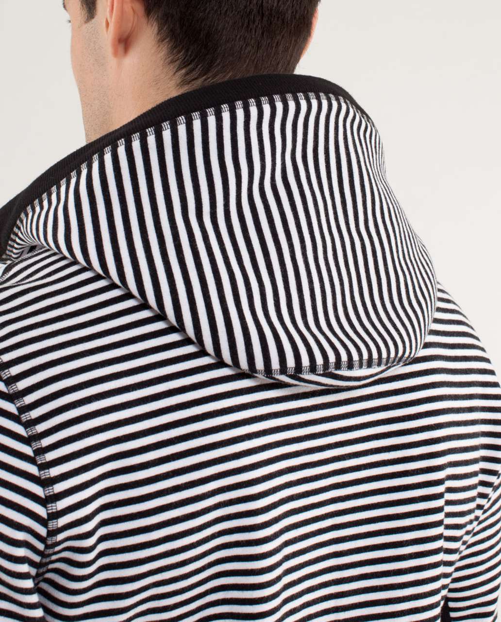 Lululemon Sequence Hoodie - Classic Stripe Printed White Black