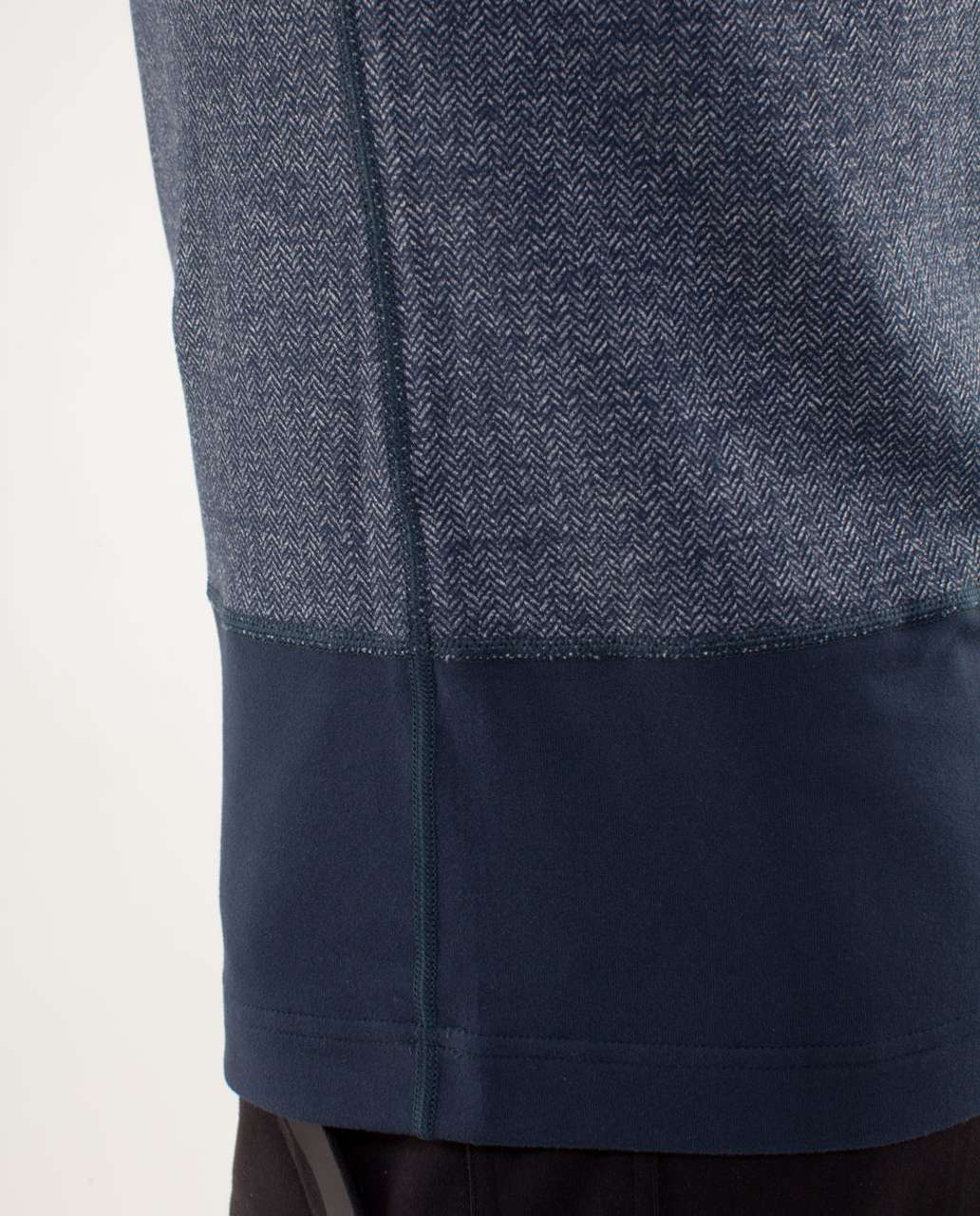 Lululemon Speed 1/2 Zip - Herringbone Black Iris Blue / Black Iris Blue