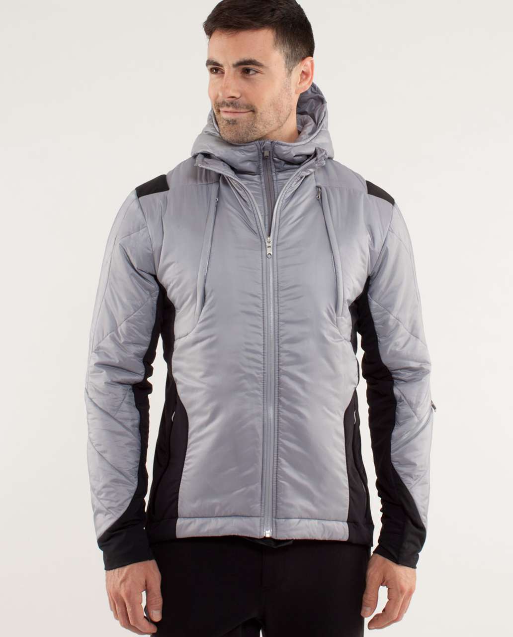 Lululemon Chillstop Quilted Jacket - Silver Slate / Black