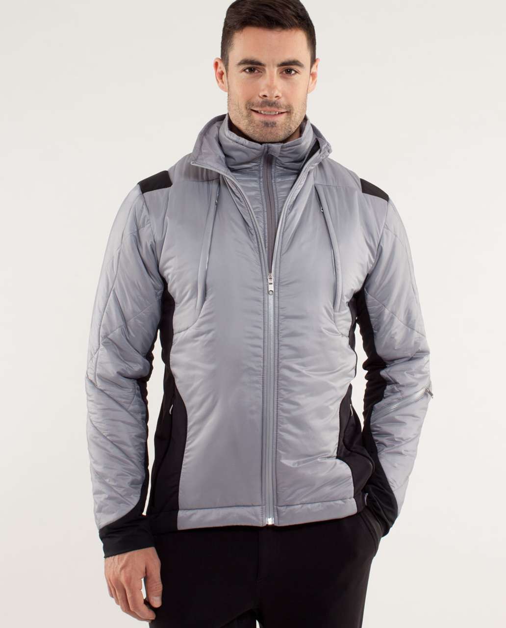 Lululemon Chillstop Quilted Jacket - Silver Slate / Black