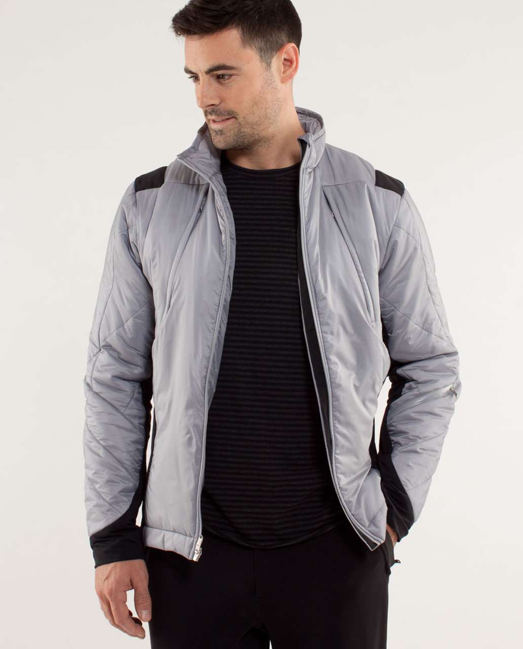 Lululemon Chillstop Quilted Jacket - Silver Slate / Black