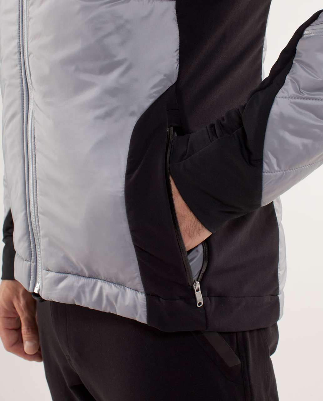 Lululemon Chillstop Quilted Jacket - Silver Slate / Black