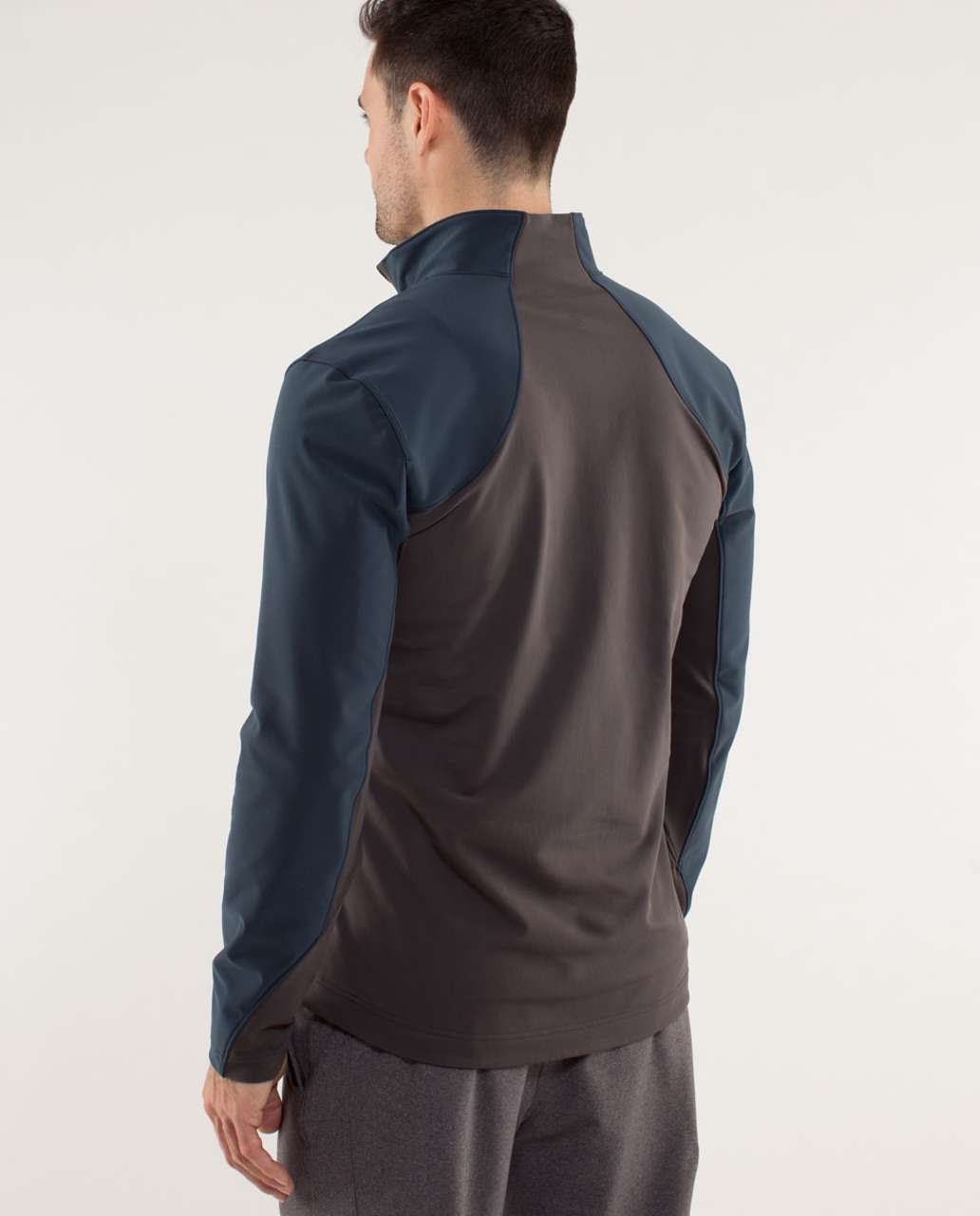 Lululemon Chillstop 1/2 Zip - Black Iris Blue / Soot